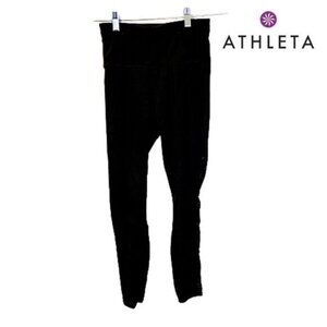 Athleta Workout Mesh Leggings Pockets Yoga Pants‎ 4 Way Stretch Leggings